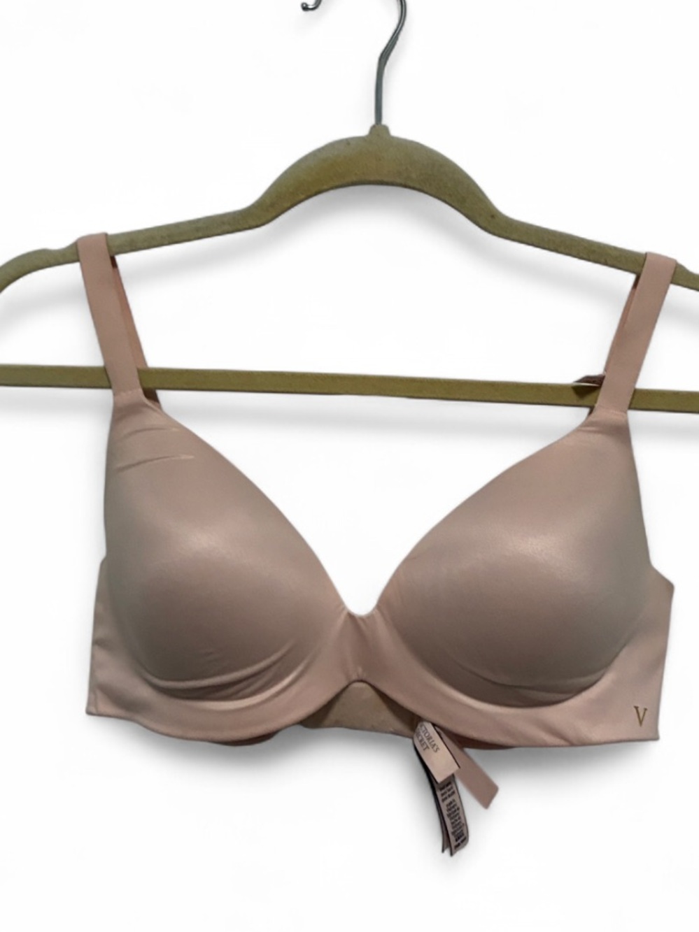 Victoria’s Secret Lined Semi Demi Light Pink Wireless Bra